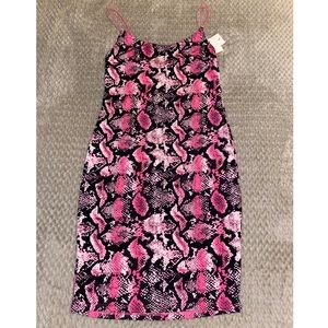 (SOLD) Vibrant, Sexy Snake Print Dress